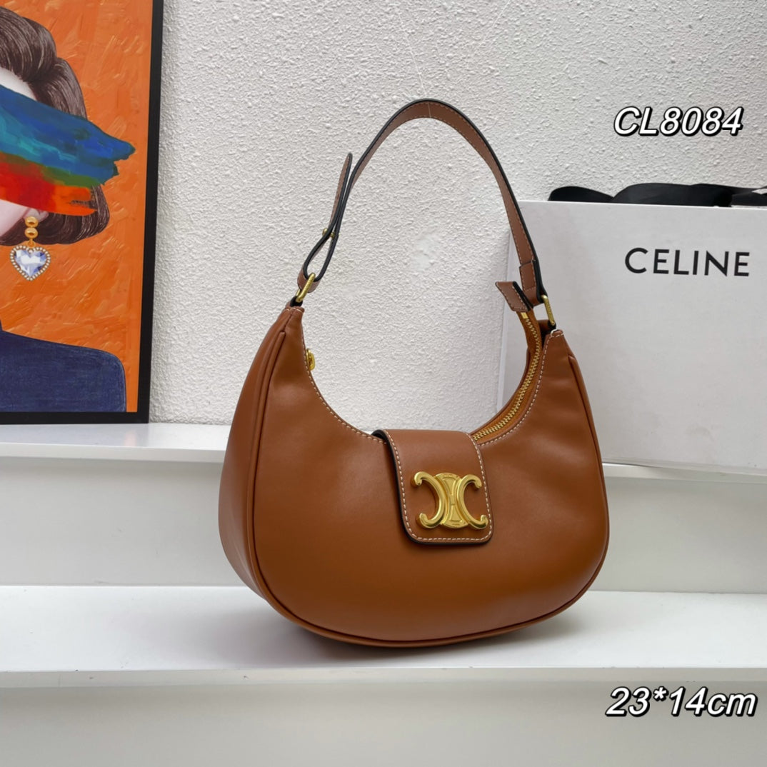 Celine 23 Calfskin Bag Tan Brown