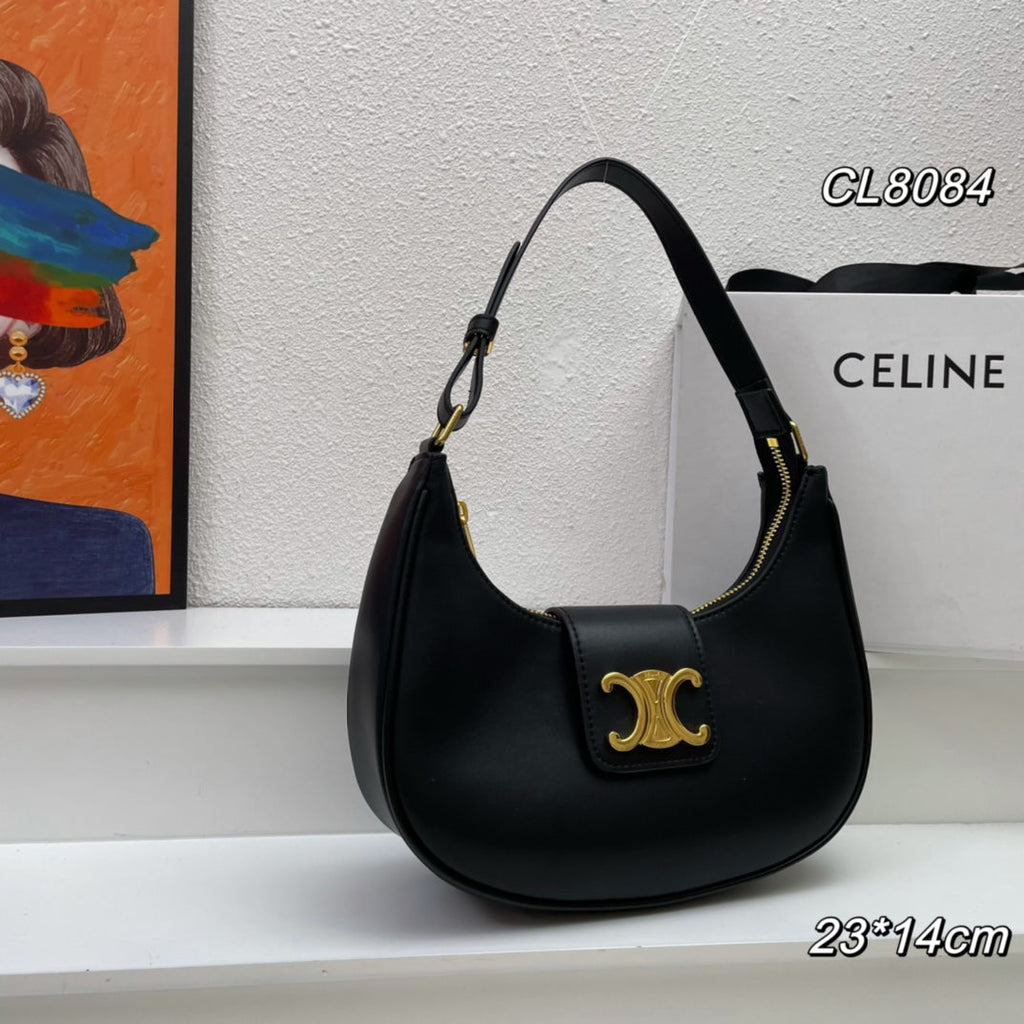 Celine 23 Calfskin Bag Black