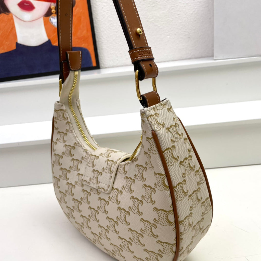 Celine 23 Calfskin Bag White Caro