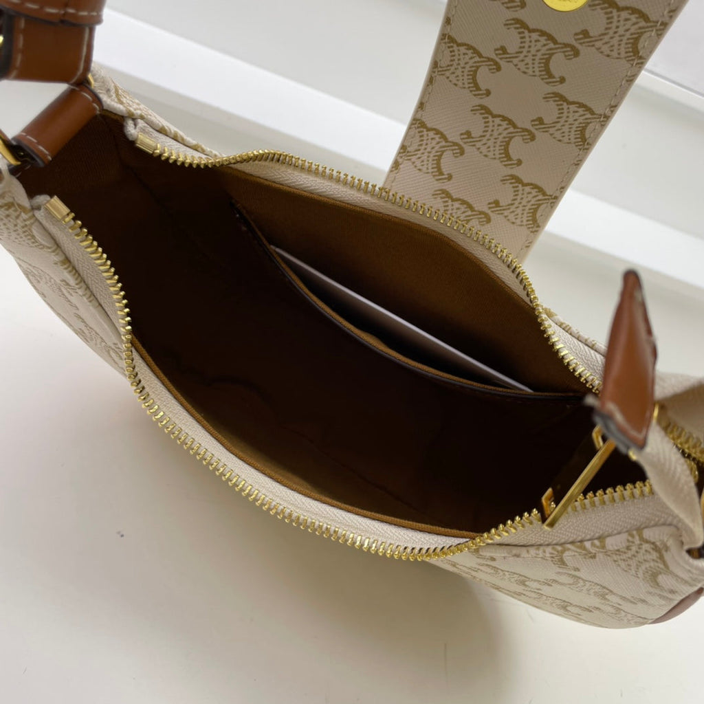 Celine 23 Calfskin Bag White Caro