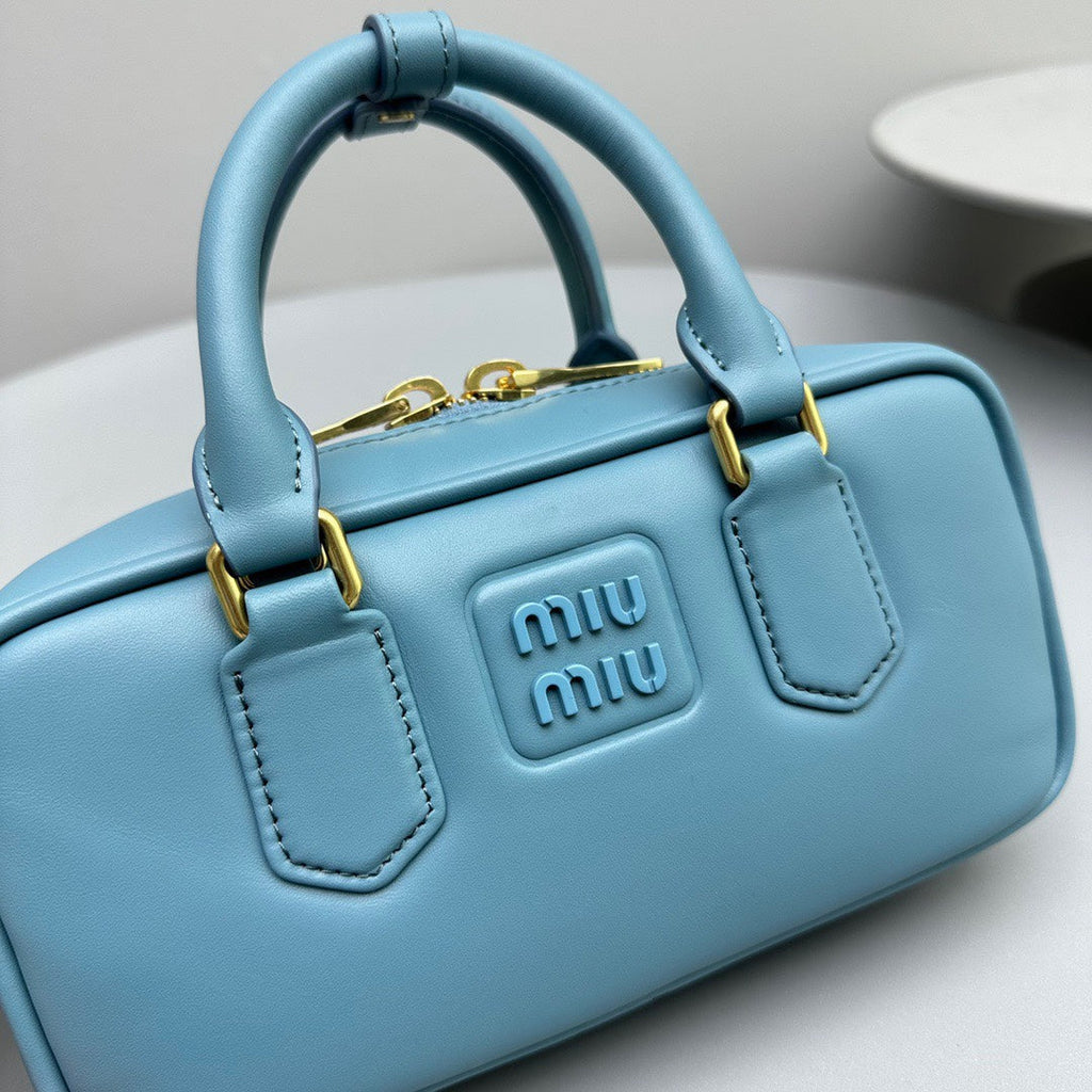 Arcadie Small 22 Bag in Blue Mint Calfskin