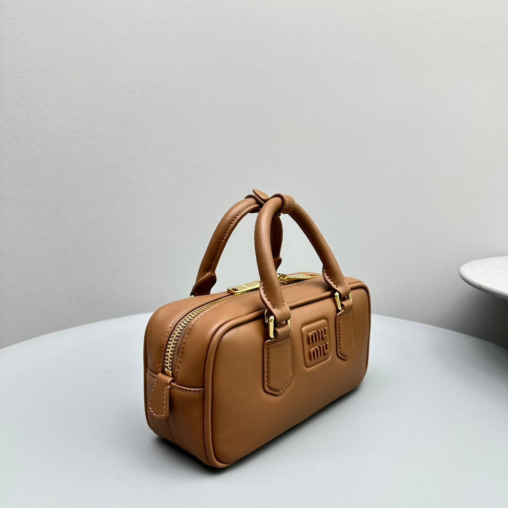 Arcadie Small 22 Bag in Cinnamon Brown Calfskin