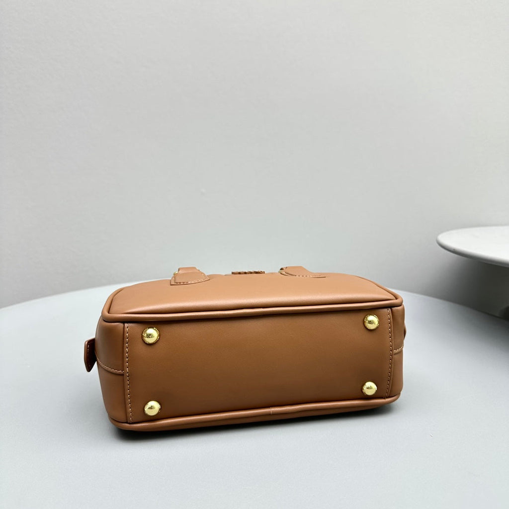 Arcadie Small 22 Bag in Cinnamon Brown Calfskin