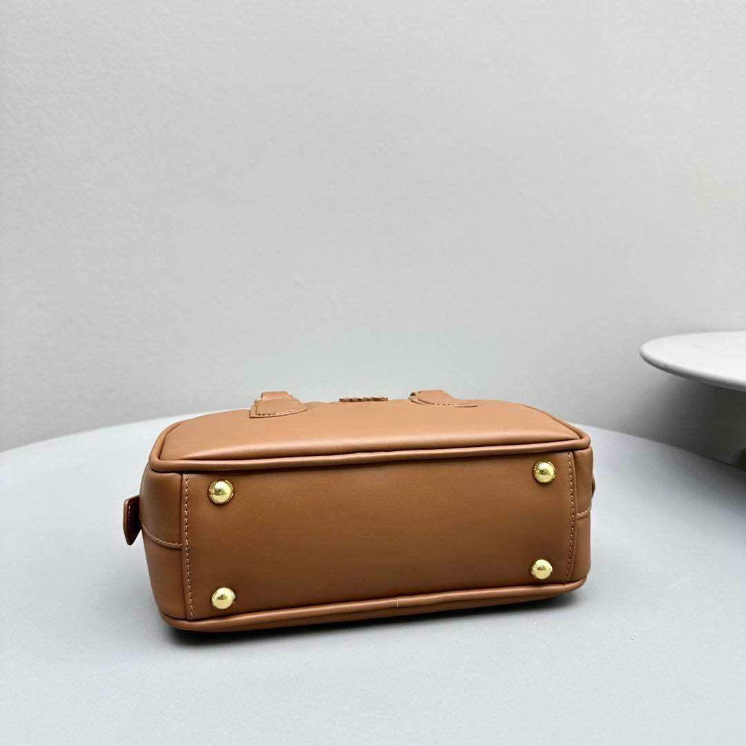 Arcadie Small 22 Bag in Cinnamon Brown Calfskin