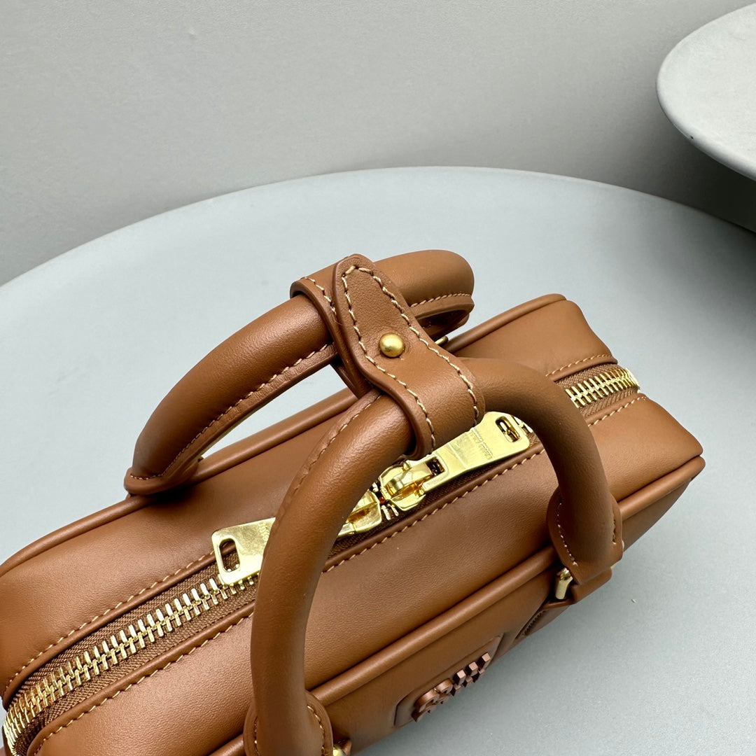 Arcadie Small 22 Bag in Cinnamon Brown Calfskin