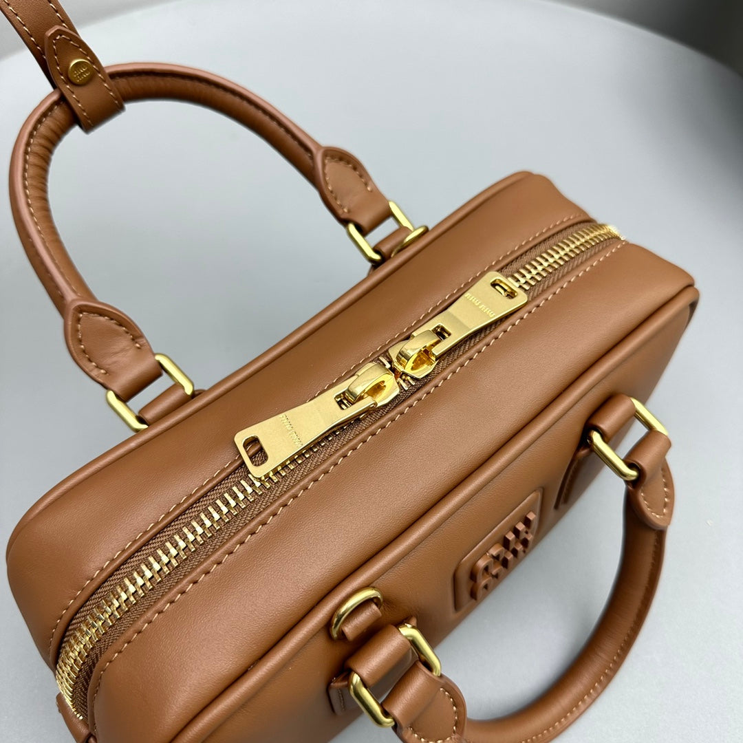 Arcadie Small 22 Bag in Cinnamon Brown Calfskin