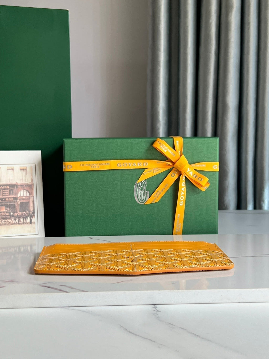 Goyard Insert Louise 21 in Yellow Goyardine Canvas Bag