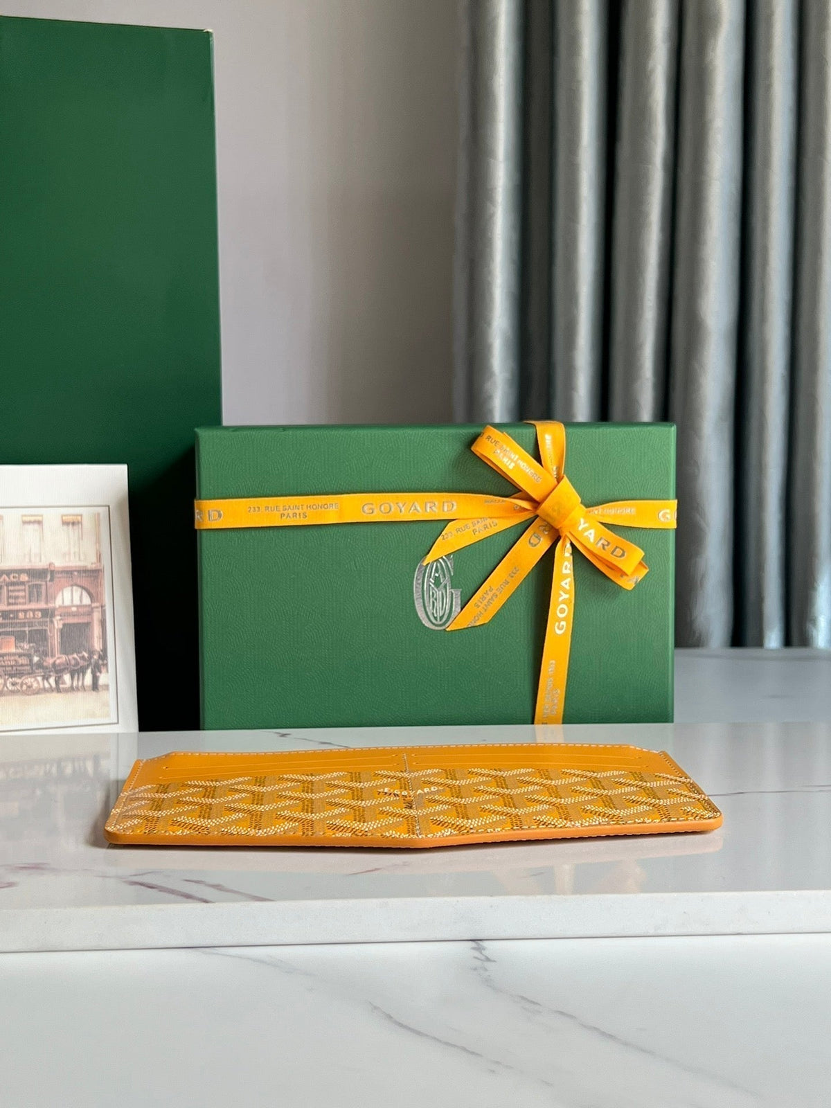 Goyard Insert Louise 21 in Yellow Goyardine Canvas Bag