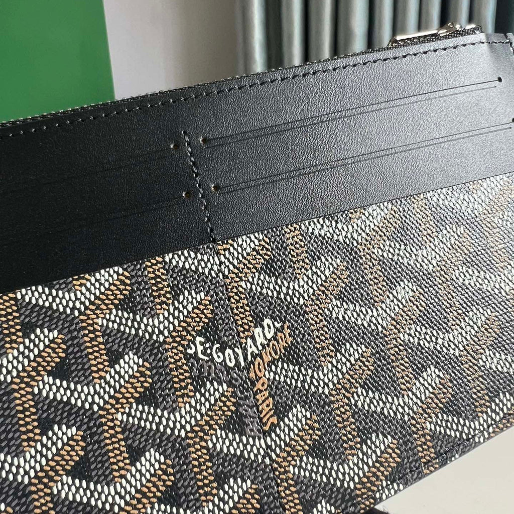 Goyard Insert Louise 21 in Black Goyardine Canvas Bag