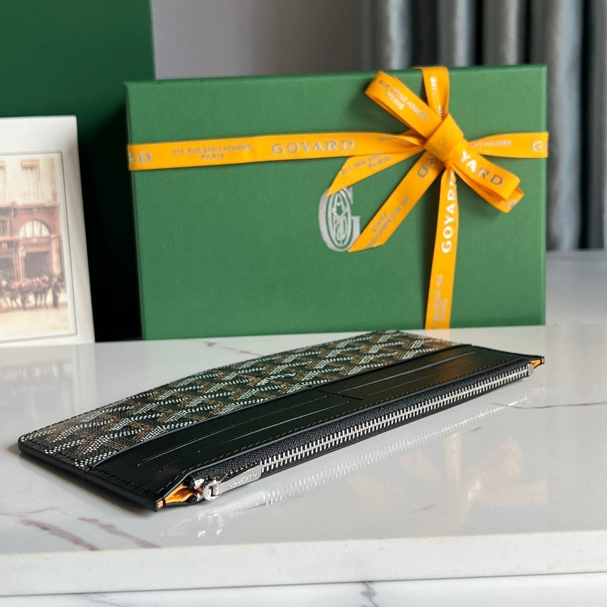 Goyard Insert Louise 21 in Black Goyardine Canvas Bag