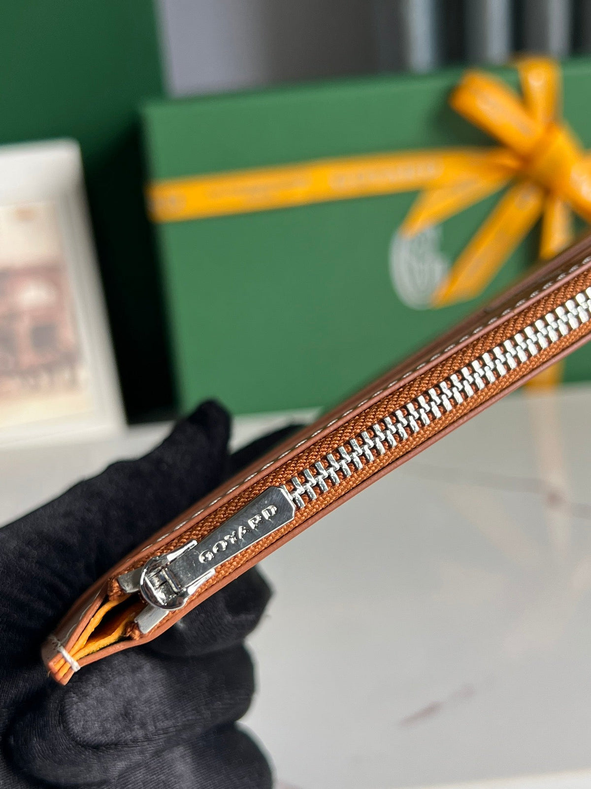 Goyard Insert Louise 21 in Brown Goyardine Canvas Bag