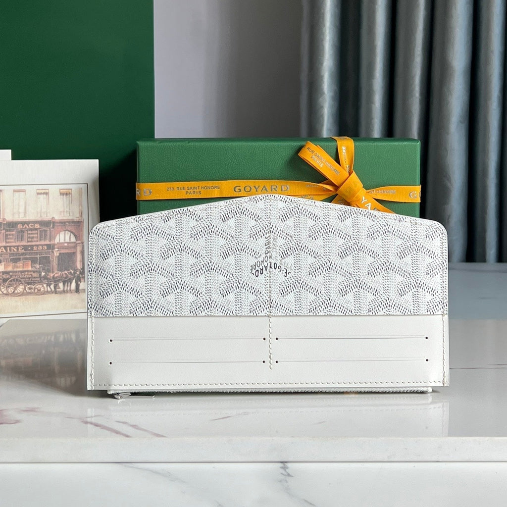 Goyard Insert Louise 21 in White Goyardine Canvas Bag