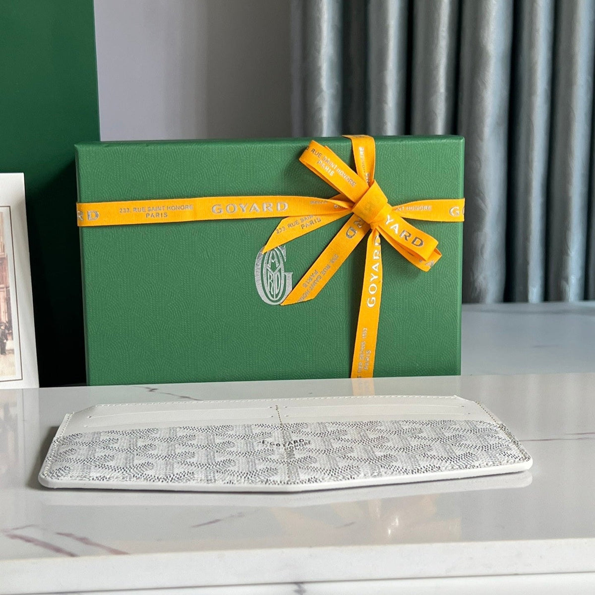 Goyard Insert Louise 21 in White Goyardine Canvas Bag