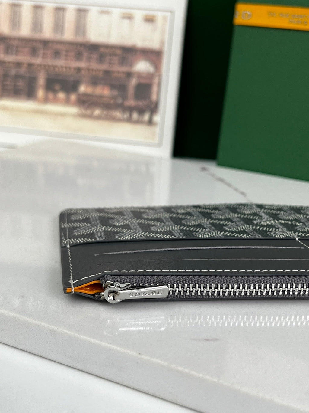 Goyard Insert Louise 21 in Grey Goyardine Canvas Bag