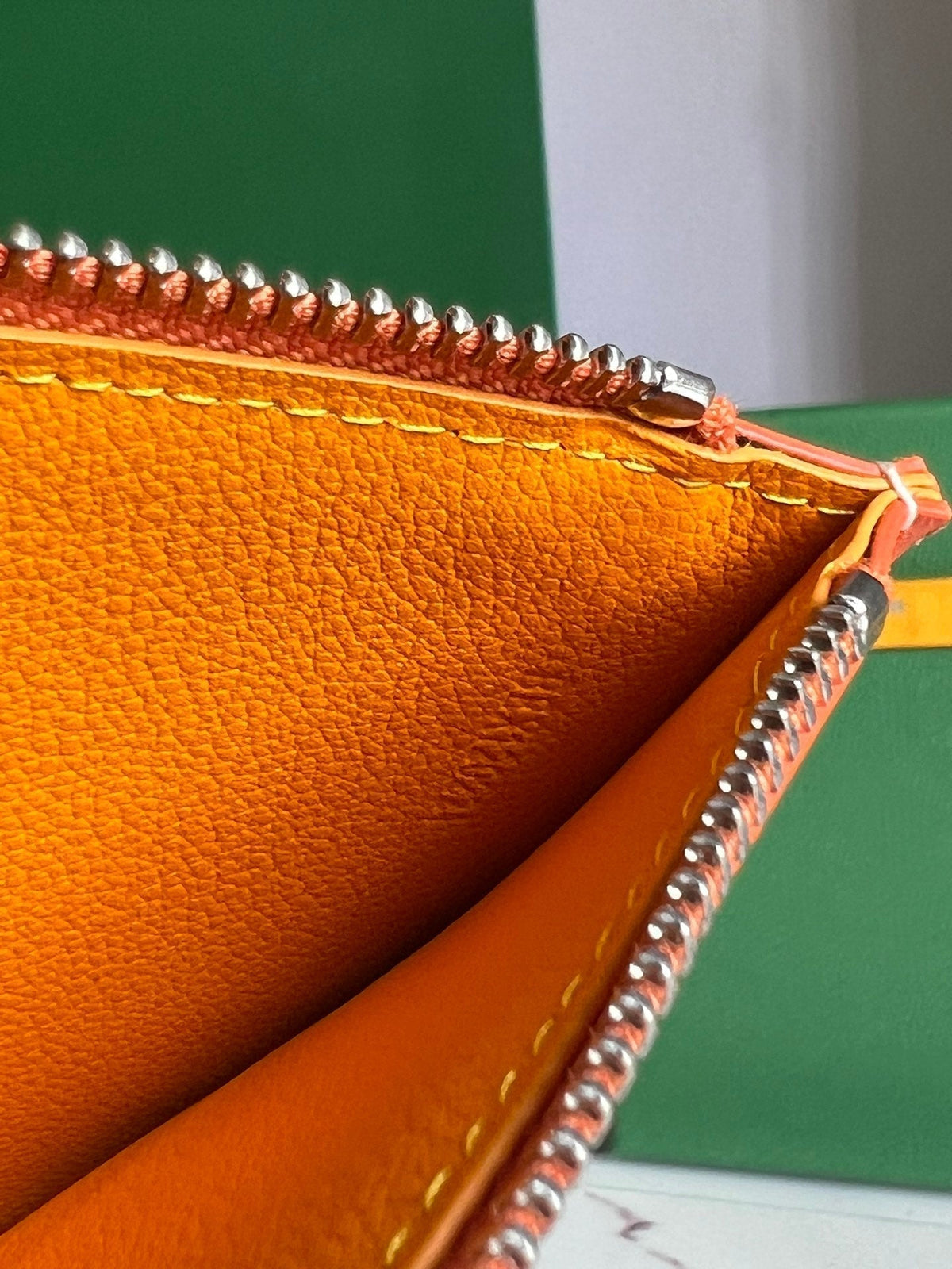 Goyard Insert Louise 21 in Red Orange Goyardine Canvas Bag