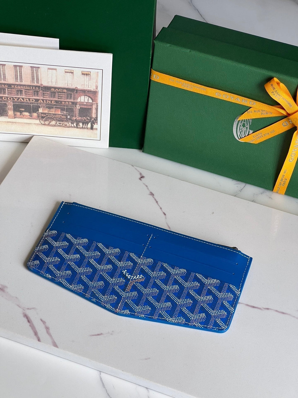 Goyard Insert Louise 21 in Tory Blue Goyardine Canvas Bag