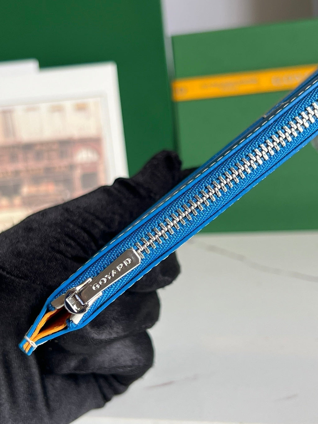 Goyard Insert Louise 21 in Tory Blue Goyardine Canvas Bag