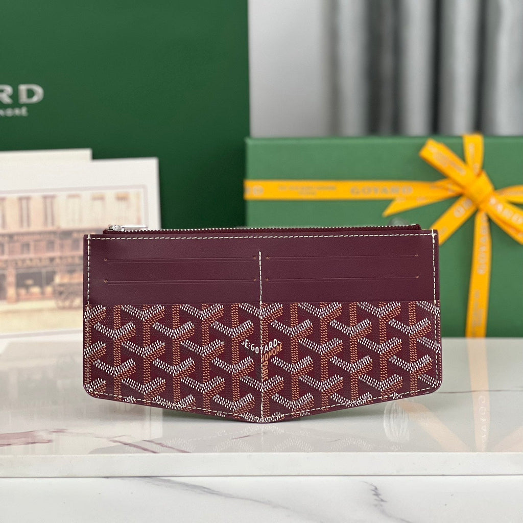 Goyard Insert Louise 21 in Burgundy Red Goyardine Canvas Bag