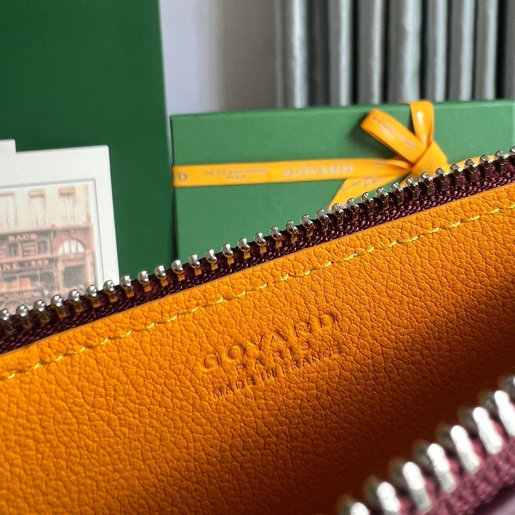 Goyard Insert Louise 21 in Burgundy Red Goyardine Canvas Bag