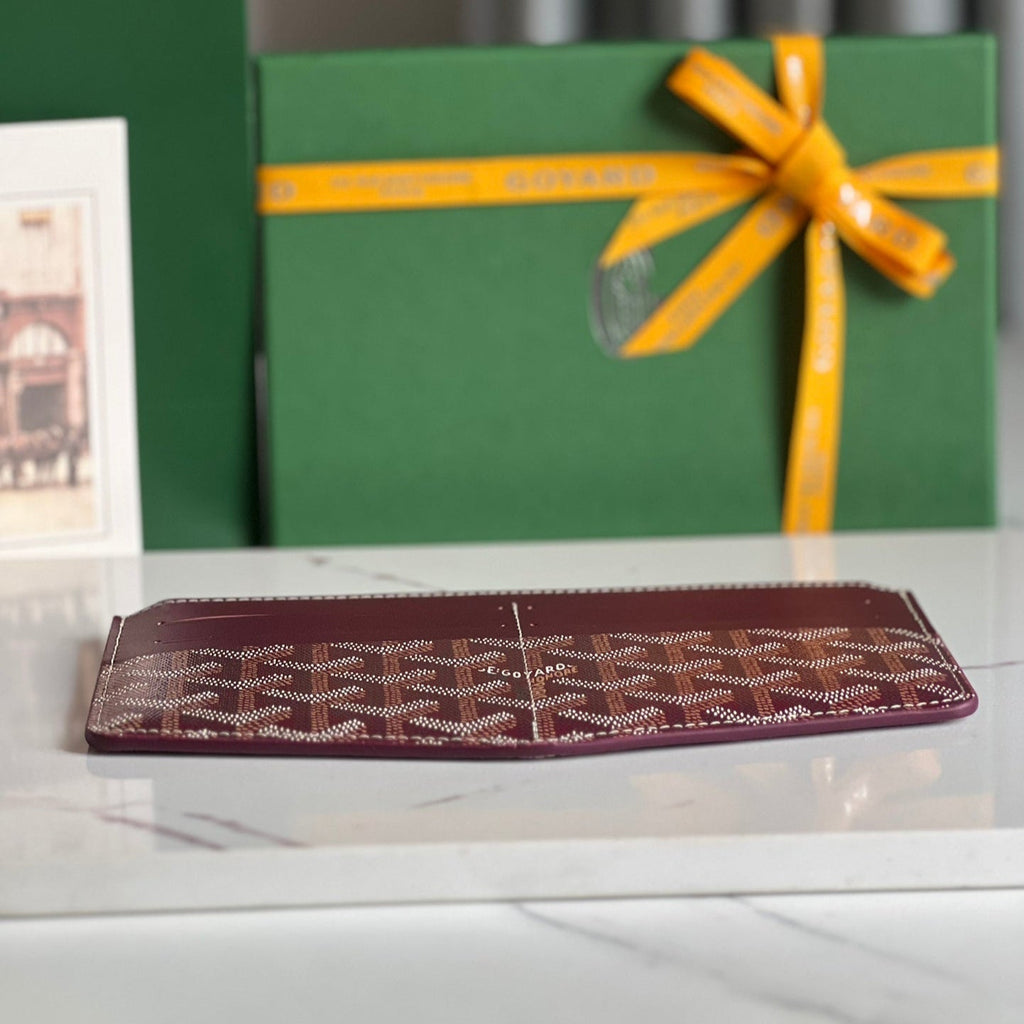 Goyard Insert Louise 21 in Burgundy Red Goyardine Canvas Bag