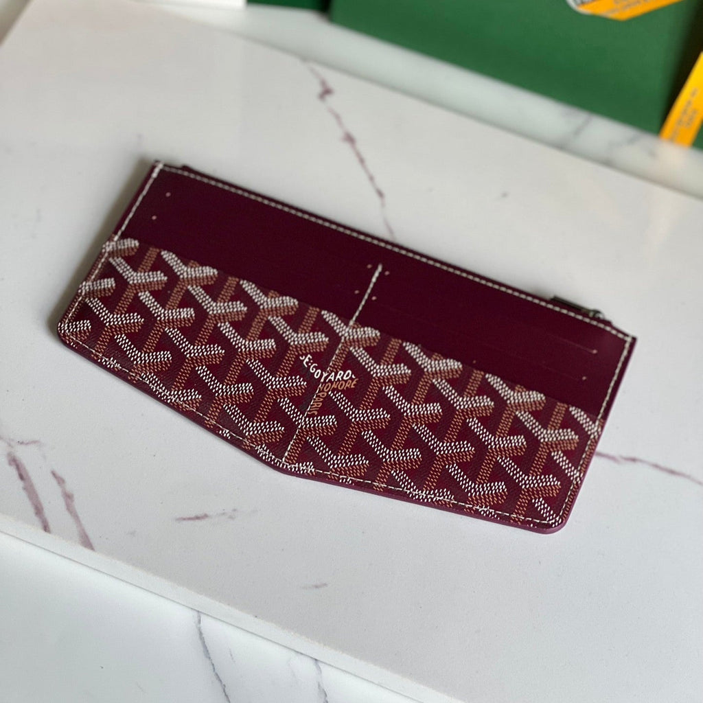 Goyard Insert Louise 21 in Burgundy Red Goyardine Canvas Bag