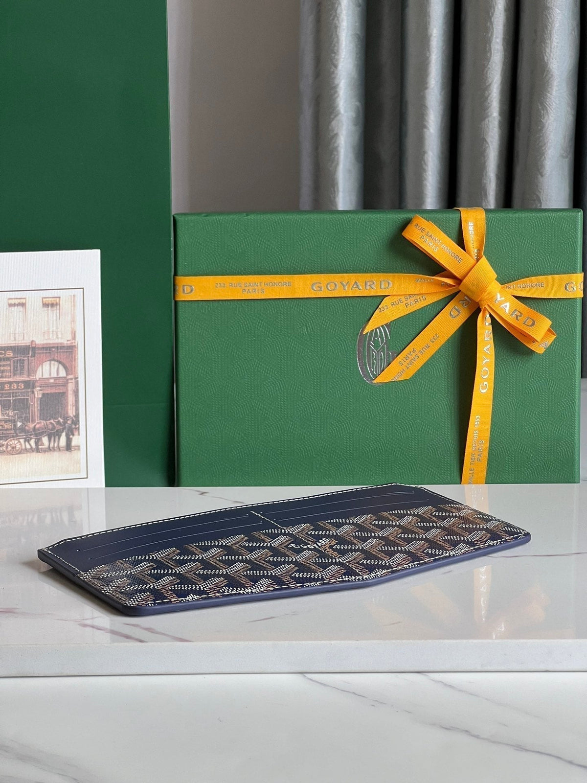 Goyard Insert Louise 21 in Gunpowder Blue Goyardine Canvas Bag