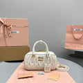 Arcadie 23 Bag in White Lambskin