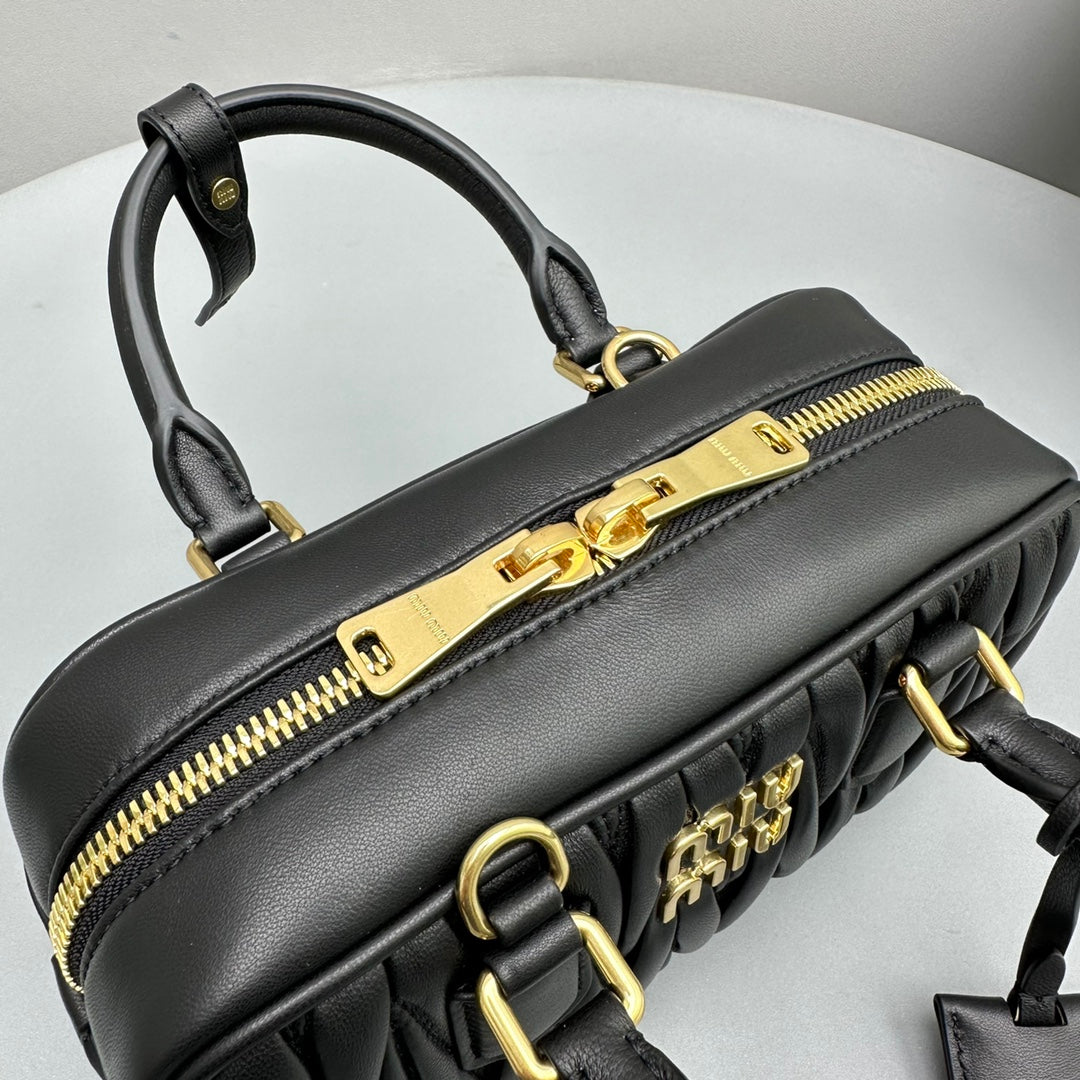 Arcadie 23 Bag in Black Lambskin