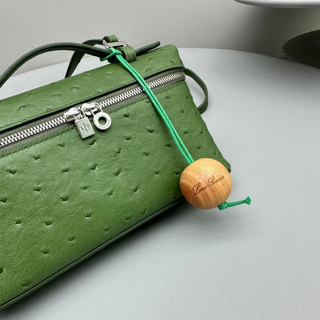 Loro Piana Extra Pocket L19 in Jungle Green Ostrich Leather Bag