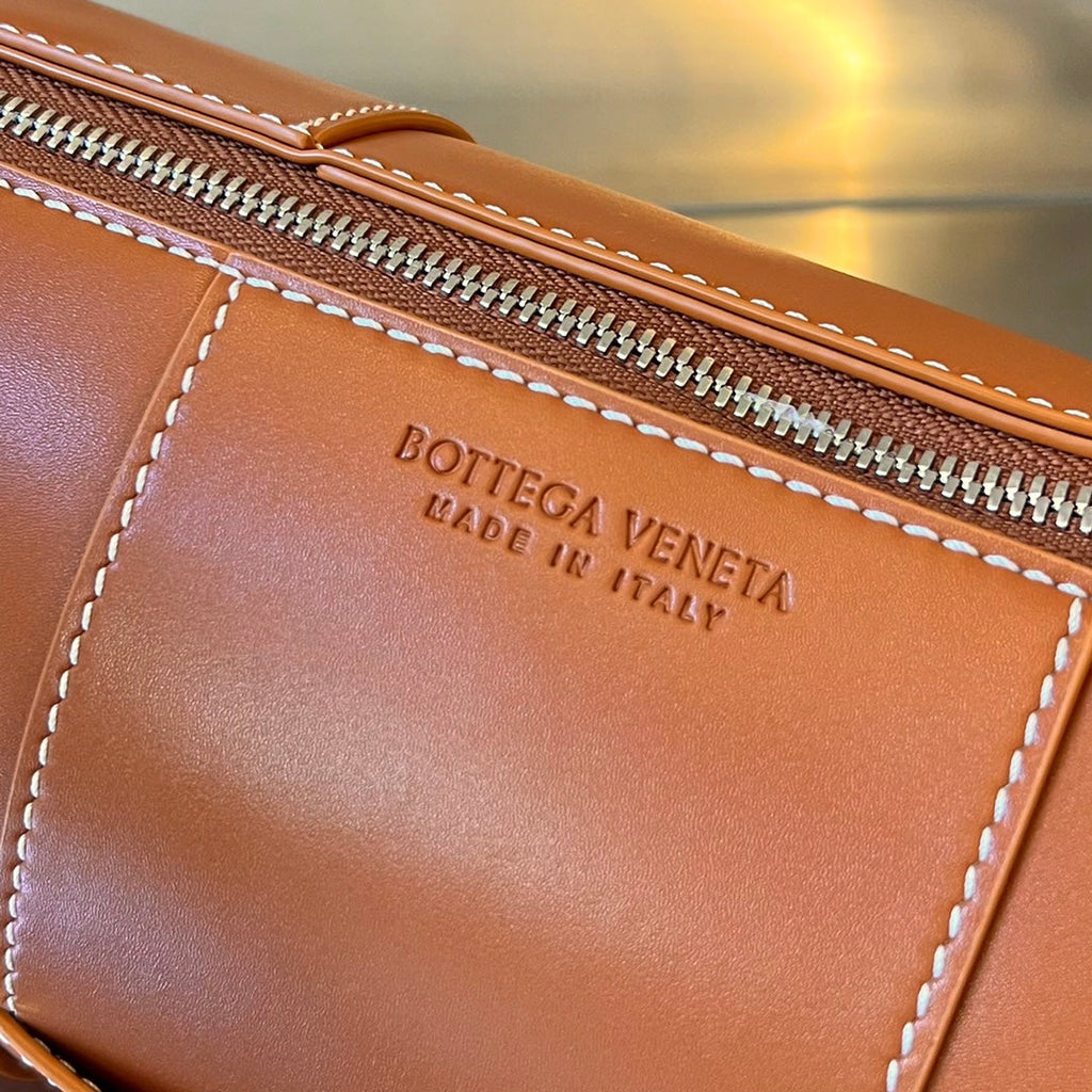 Bottega Veneta Cylinder Cassette 30 in Bronze Brown Calfskin Bag
