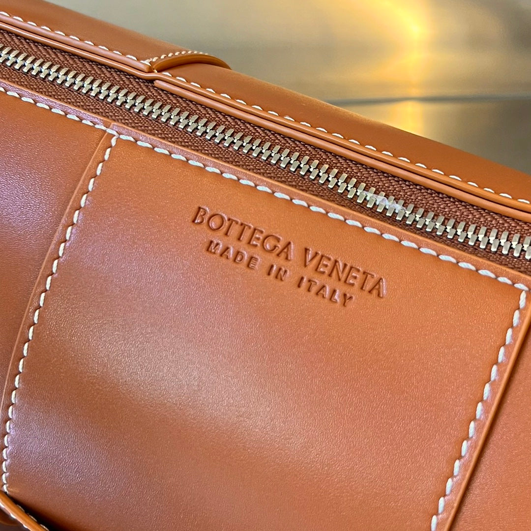 Bottega Veneta Cylinder Cassette 30 in Bronze Brown Calfskin Bag