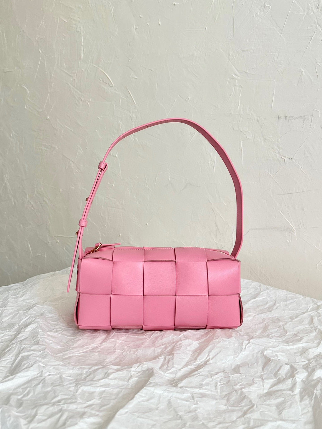 Bottega Veneta Cassette 23 in Light Pink Lambskin Bag