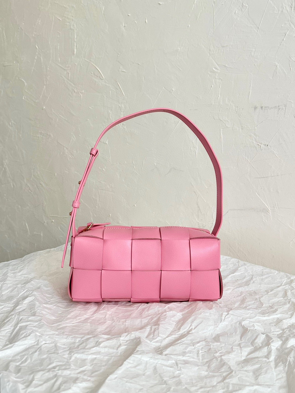 Bottega Veneta Cassette 23 in Light Pink Lambskin Bag