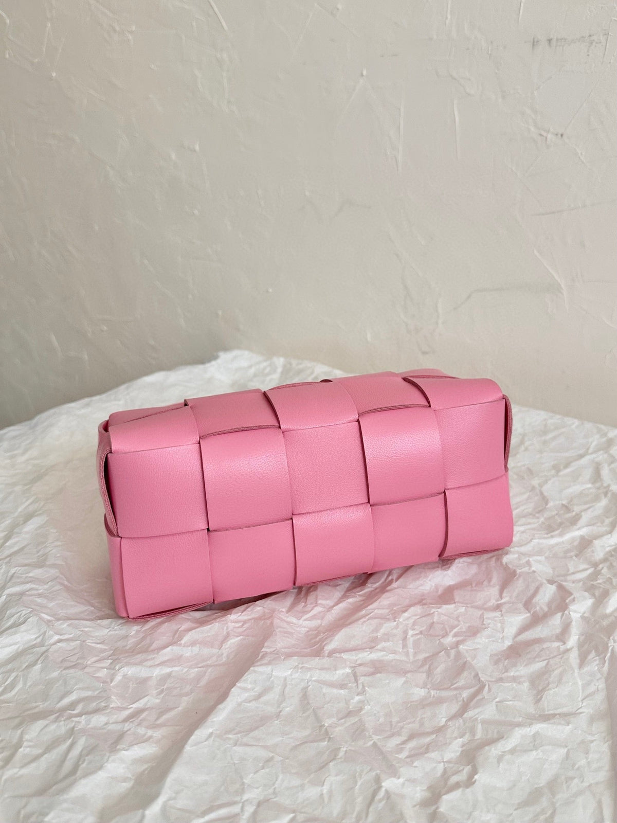 Bottega Veneta Cassette 23 in Light Pink Lambskin Bag