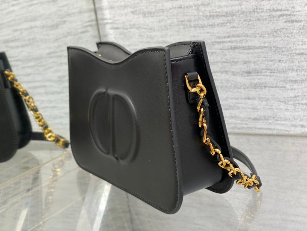 Dior Hobo Signature 23 Bag in Black Lambskin