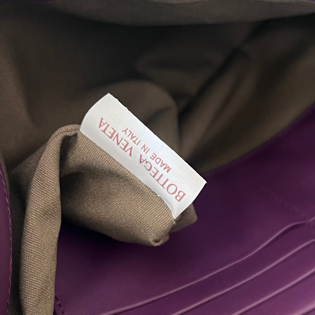 Bottega Veneta Intrecciato 30 in Purple Violet Lambskin Bag