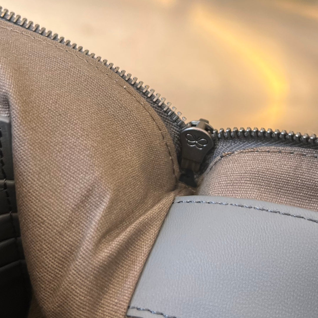 Bottega Veneta Intrecciato 30 in Grey Steel Lambskin Bag
