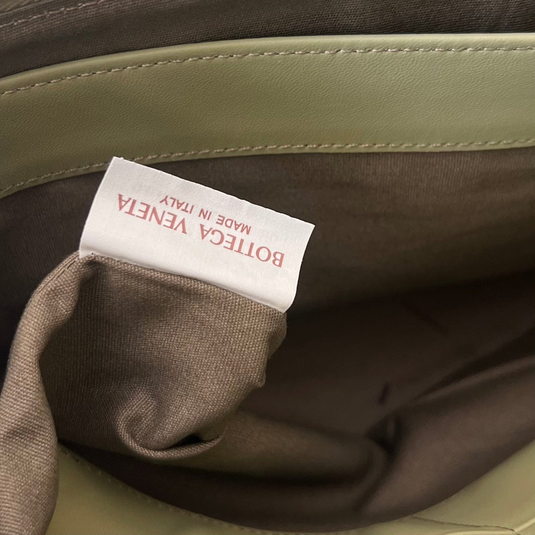Bottega Veneta Intrecciato 30 in Light Grey Lambskin Bag