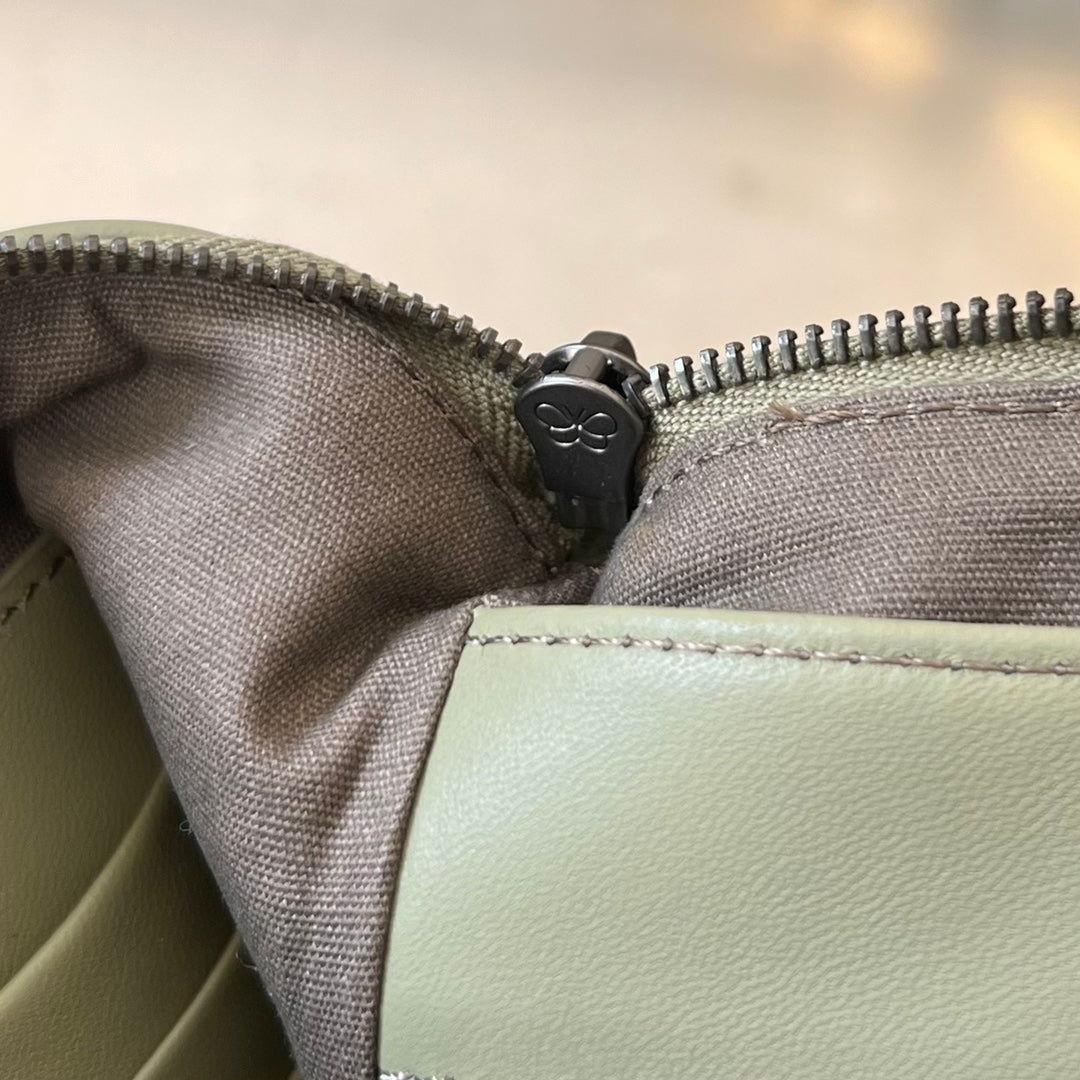 Bottega Veneta Intrecciato 30 in Light Grey Lambskin Bag