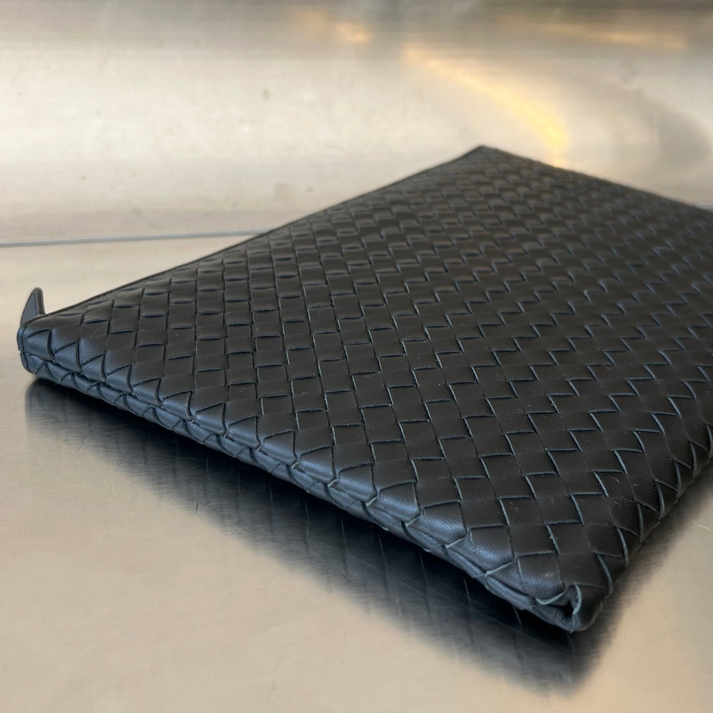 Bottega Veneta Intrecciato 30 in Black Lambskin Bag