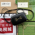 Gucci Horsebit 1955 Small Camera Bag 20 in Black Calfskin