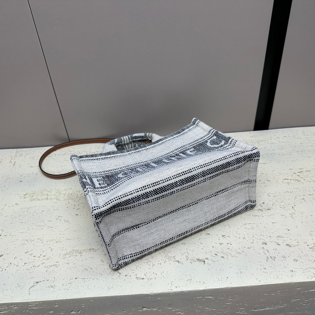 Celine Cabas Thais 26 Calfskin Grey Bag