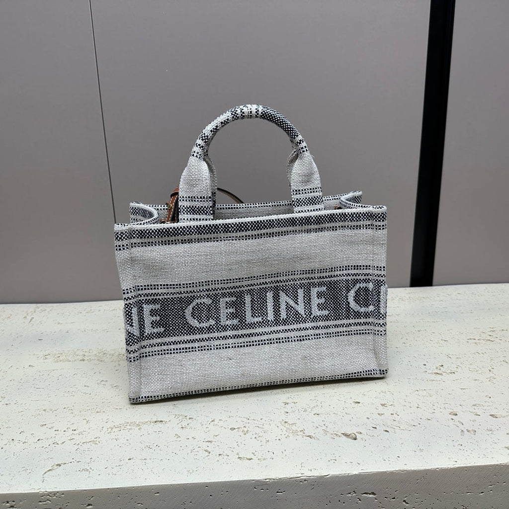 Celine Cabas Thais 26 Calfskin Grey Bag