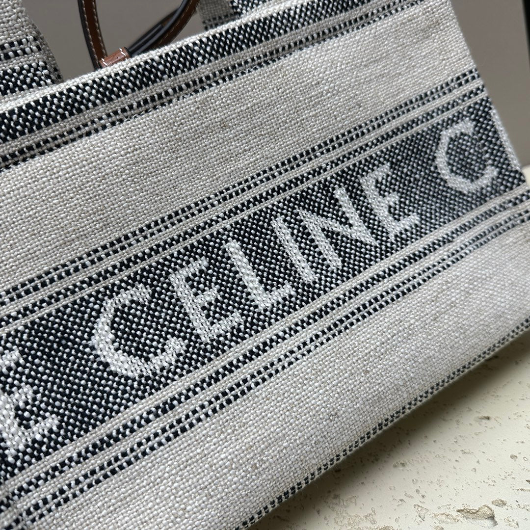 Celine Cabas Thais 26 Calfskin Grey Bag