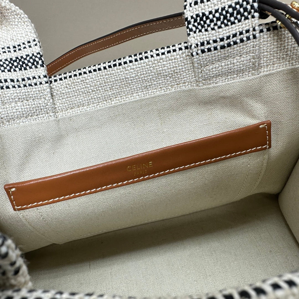 Celine Cabas Thais 26 Calfskin Grey Bag