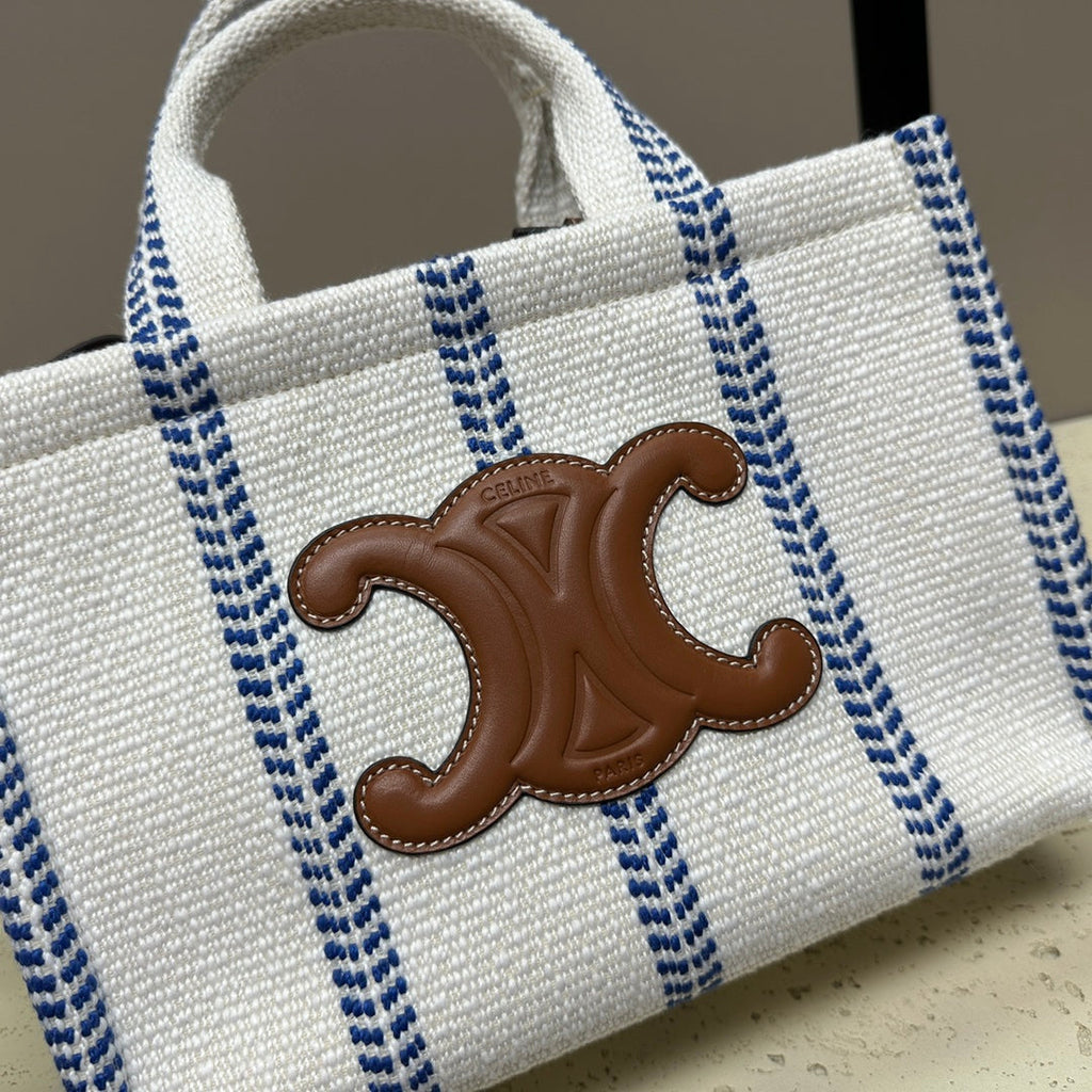 Celine Cabas Thais 26 Calfskin White Bag