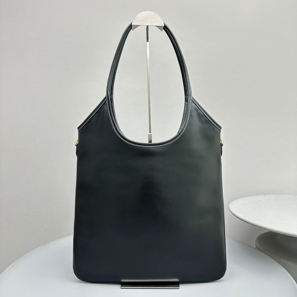 Hobo 40 Tote in Black Calfskin