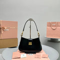 Hobo 28 City Shouder Bag in Black Calfskin