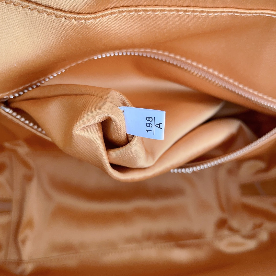 Beau Top Handle Bag 34 in Peru Brown Calfskin