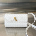 Bottega Veneta Andiamo 21 in White Lambskin Bag